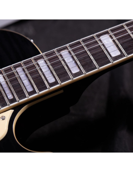 Guitarra Eléctrica Grote LPYS-006 Cuerpo Sólido Negro