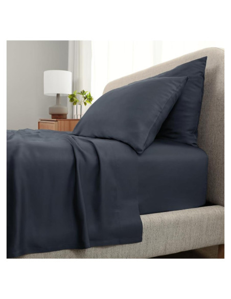 Juego de Sábanas Cariloha Aloha Soft 4 Piezas Reina Azul Cabo