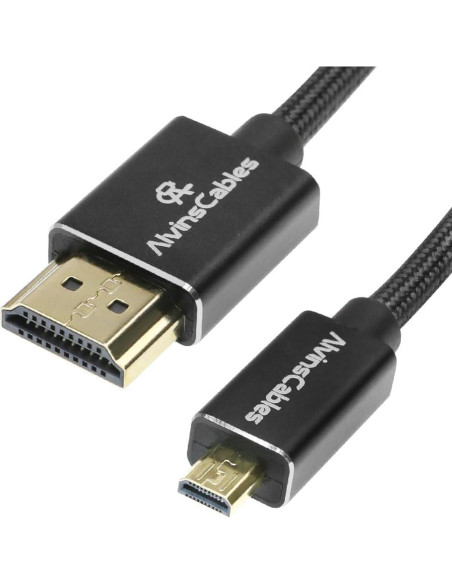Cable HDMI 2.1 Micro a HDMI Cables de Alvin 8K 60Hz 70cm