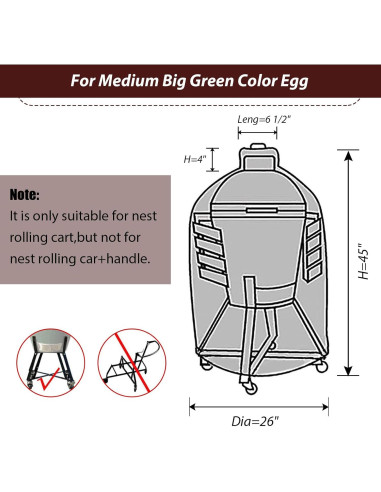 Funda Impermeable KAMaster para Parrilla Kamado 66 cm
