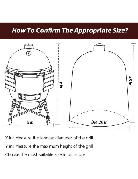 Funda Impermeable KAMaster para Parrilla Kamado 66 cm