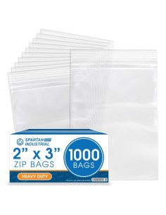 Bolsas de Plástico Re sellables Spartan Industrial 2x3" 1000 Unidades