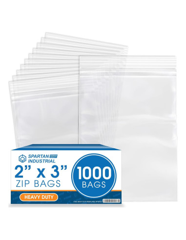Bolsas de Plástico Re sellables Spartan Industrial 2x3" 1000 Unidades