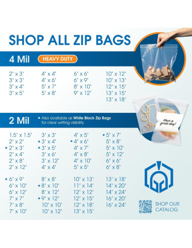 Bolsas de Plástico Re sellables Spartan Industrial 2x3" 1000 Unidades