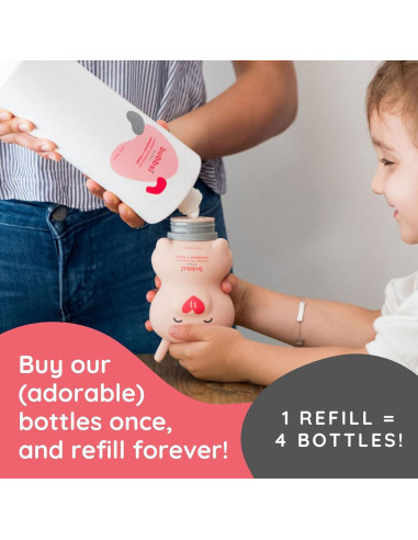 Champú y Lavado Bubbsi 32oz Aceite de Coco Orgánico Suave