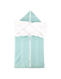 Manta de Envolver para Bebé Lekad Verde 75x75cm Transpirable