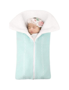 Manta de Envolver para Bebé Lekad Verde 75x75cm Transpirable 2