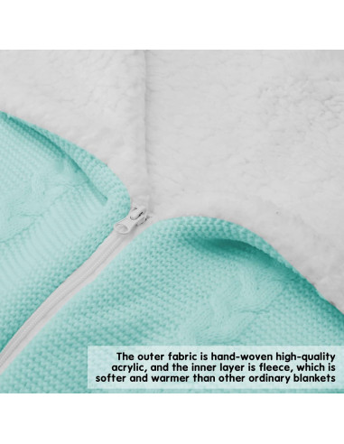 Manta de Envolver para Bebé Lekad Verde 75x75cm Transpirable