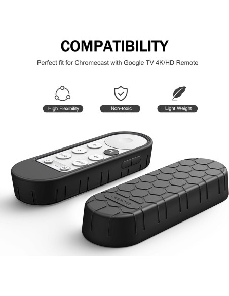 Funda Protectora Fintie para Control Remoto Chromecast Negro