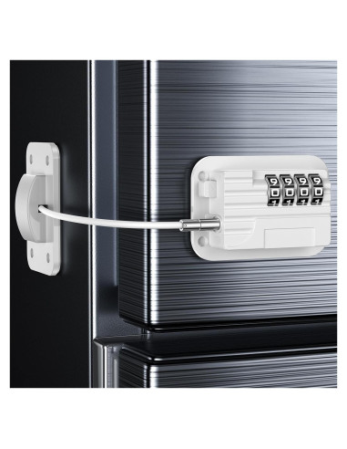 Cerradura de Refrigerador con Contraseña 4 Códigos Autoadhesiva