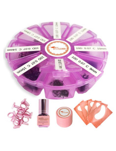 800 Racimos de Pestañas Wispy Fans Premade BTLLSSH 10D 0.07