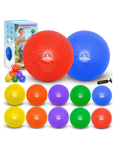 Set de 12 pelotas de dodgeball COAMZPARTY 21.6 cm multicolor