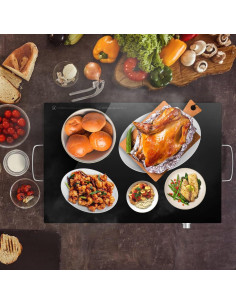 Bandeja Calentadora Eléctrica COSTWAY 63.5x38.1cm 300W 2