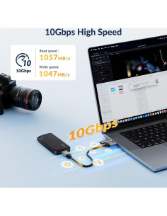 iDsonix SSD Portátil 256GB USB 3.2 Gen 2 Rápido 2