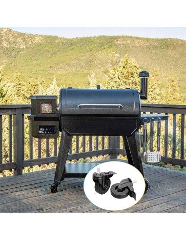 Ruedas de Caster con Bloqueo BBQration 3" para Pit Boss