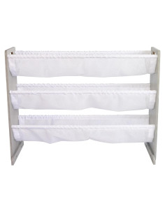 Organizador de Animales de Peluche Humble Crew 3 Niveles Madera Gris