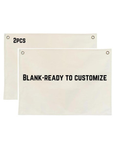 Banner de Lienzo Personalizado Lyla & Sage 66x46cm - 2 Paquetes