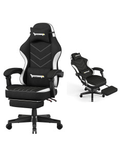 Silla de Juego Opiesit YW600 Ergonómica Ajustable Negro