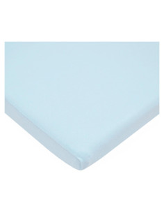 Sábana Ajustada para Cuna 100% Algodón Compañía Americana Azul