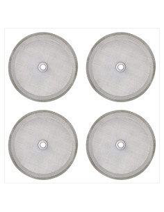 Filtros de Prensa Francesa Ruilida 4 Piezas Acero Inoxidable 10.16 cm