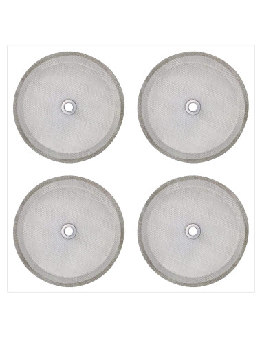 Filtros de Prensa Francesa Ruilida 4 Piezas Acero Inoxidable 10.16 cm