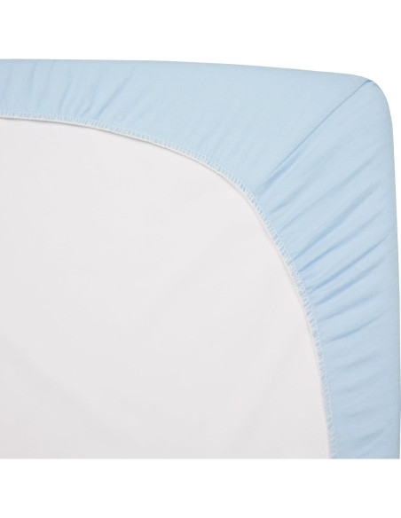 Sábana Ajustada para Cuna 100% Algodón Compañía Americana Azul