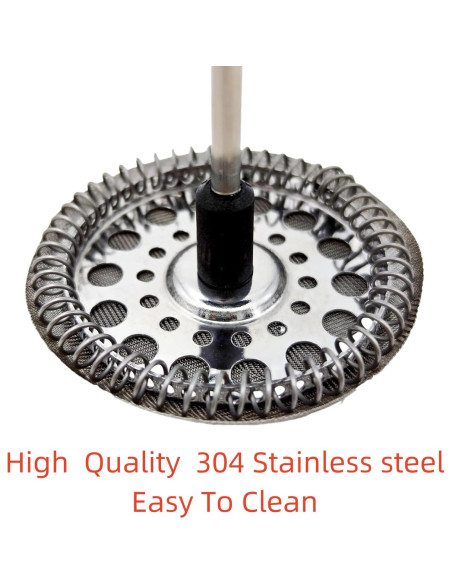 Filtros de Prensa Francesa Ruilida 4 Piezas Acero Inoxidable 10.16 cm