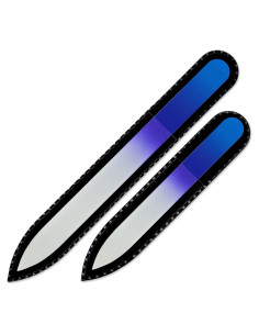 Set de 2 Limas de Uñas de Vidrio Mont Bleu - Hechas a Mano