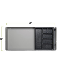 Cajón de Almacenamiento Uprite Ergo para Escritorio Gris 63.5x33 cm 2