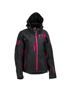 Chaqueta Carbono Mujer Fly Racing 3X-L Negra/Rosa Impermeable
