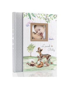 Libro de Memorias del Bebé Holoary 76 Páginas Animales Bosque