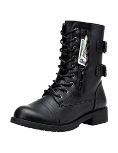 Botas de Combate Vepose 928 para Mujeres con Bolsillo Lateral