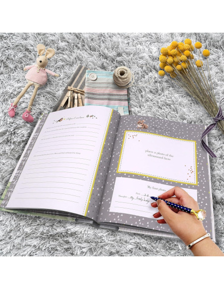 Libro de Memorias del Bebé Holoary 76 Páginas Animales Bosque