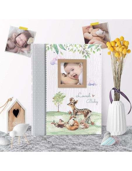 Libro de Memorias del Bebé Holoary 76 Páginas Animales Bosque