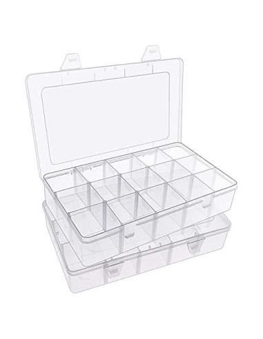 Cajas de Almacenamiento de Manualidades SYMPABASIC 15 Compartimentos