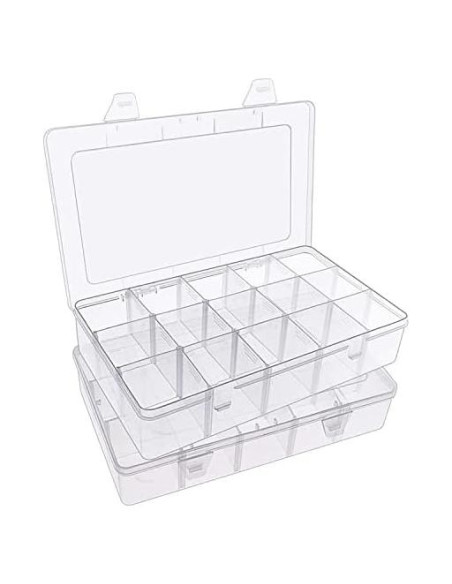 Cajas de Almacenamiento de Manualidades SYMPABASIC 15 Compartimentos