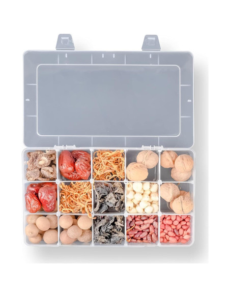 Cajas de Almacenamiento de Manualidades SYMPABASIC 15 Compartimentos