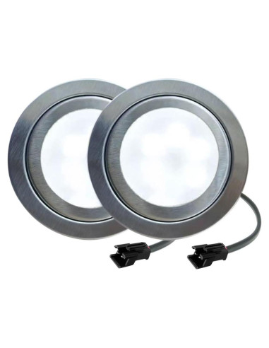 Paquete de 2 Bombillas LED LIDESEN 12V 1.5W 68mm Blanco Cálido