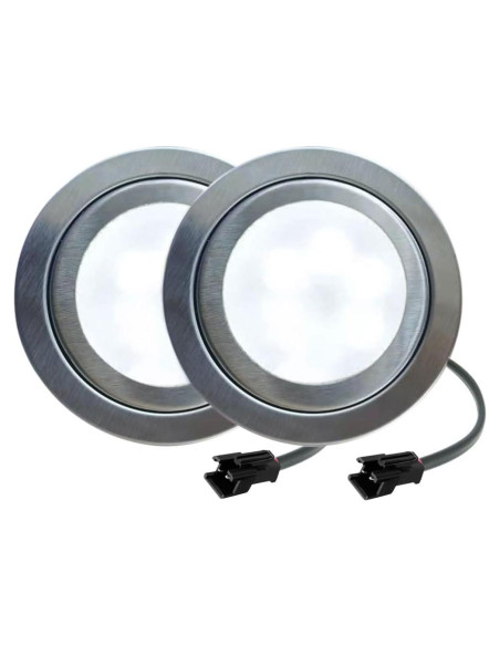 Paquete de 2 Bombillas LED LIDESEN 12V 1.5W 68mm Blanco Cálido