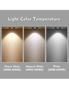 Paquete de 2 Bombillas LED LIDESEN 12V 1.5W 68mm Blanco Cálido 2