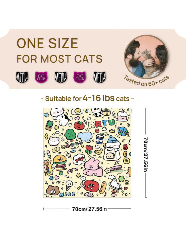 Envoltura para Gatos Genérico 70.1x70.1 cm Antiescape