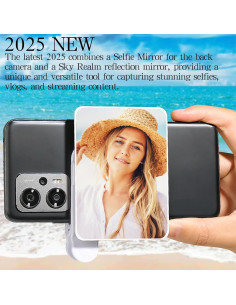 Espejo Selfie Roioiow 2025 Clip Universal para Smartphones Blanco 2