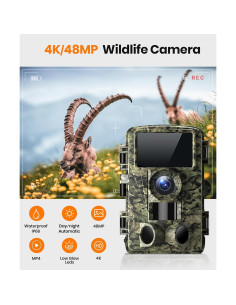 Cámara de sendero Dargahou 4K 48MP WiFi IP66 visión nocturna 2