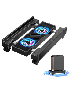 Soporte de Torre de Computadora CABTE con Ventilador Ajustable