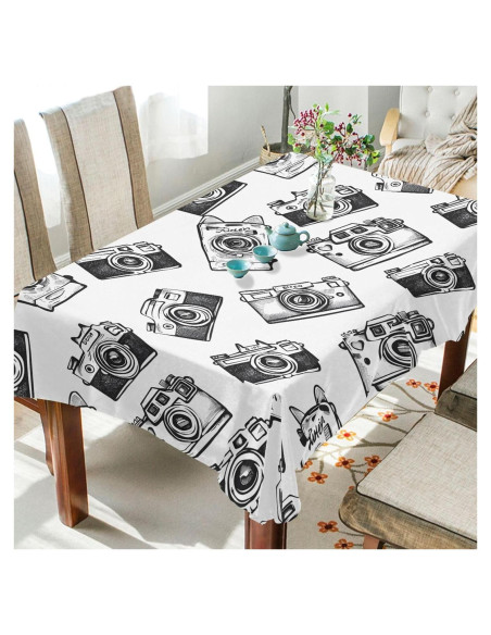 Mantel Rectangular ALAZA 183 x 137 cm Floral Art Deco