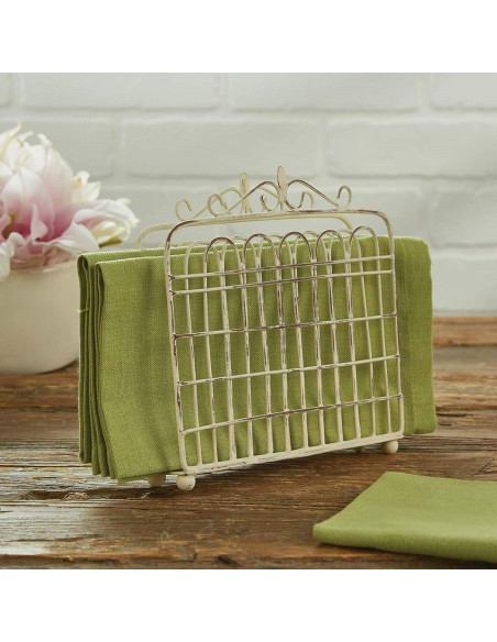 Soporte para Servilletas Park Designs Garden Gate - Crema