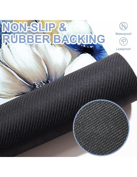 Alfombra de Baño Antideslizante Identiy 43x74 cm Floral