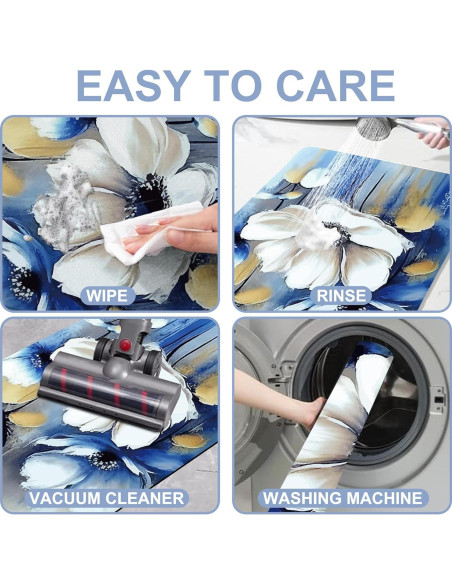 Alfombra de Baño Antideslizante Identiy 43x74 cm Floral