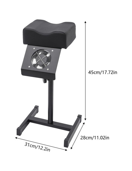Reposapiés Ajustable PalaUha con Ventilador de Limpieza 22W