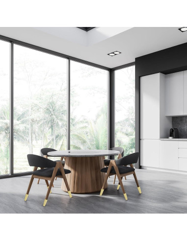 Cubiertas de Pies de Muebles uxcell Metal Dorado 4 Pcs 2.54x5.08cm